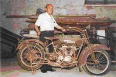 Año 1939. Harley Davidson del abuelo de Felipe Baena.